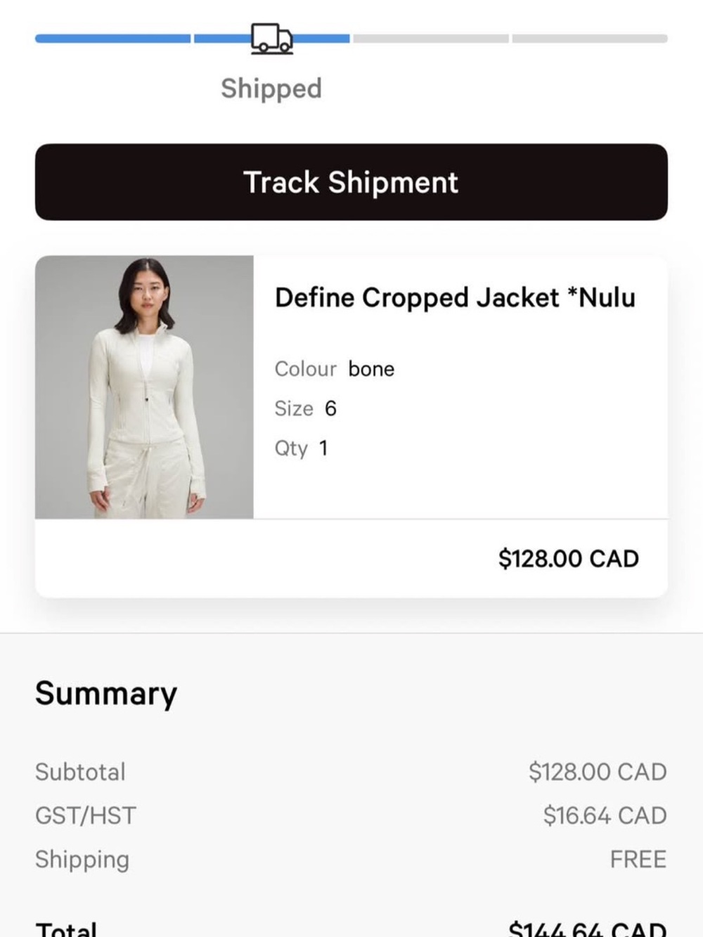 lululemon athletica Cropped Define Jacket in Bone